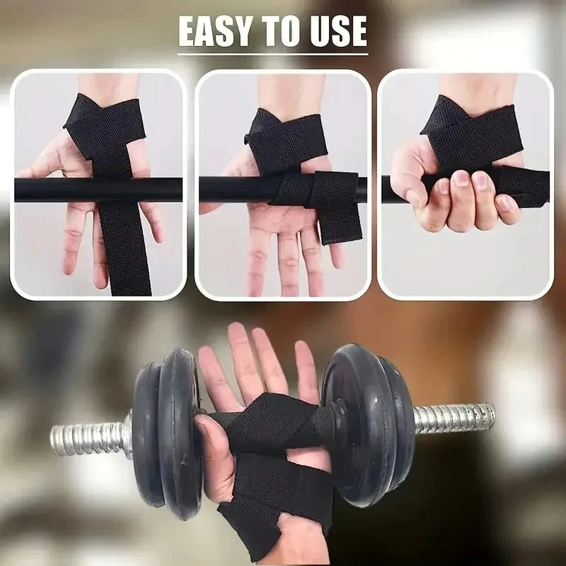 Straps de Levantamiento Profesionales - Correas para Peso Muerto y Fuerza