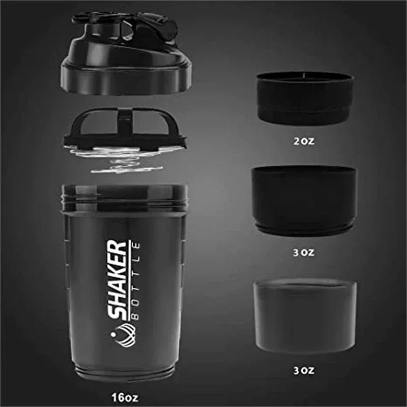 shaker portátil con compartimentos