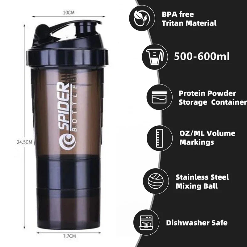 shaker portátil con compartimentos