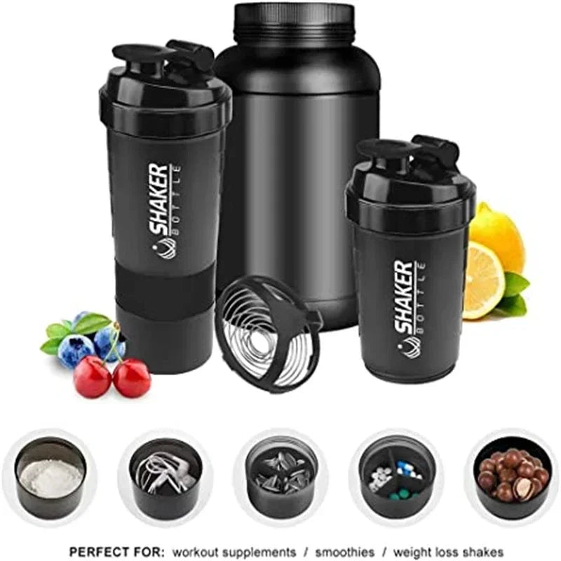 shaker portátil con compartimentos